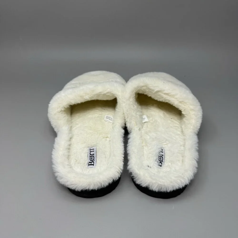 Born Men’s  Slipper Faux Shearling Lining White Men Size Large (9-10)